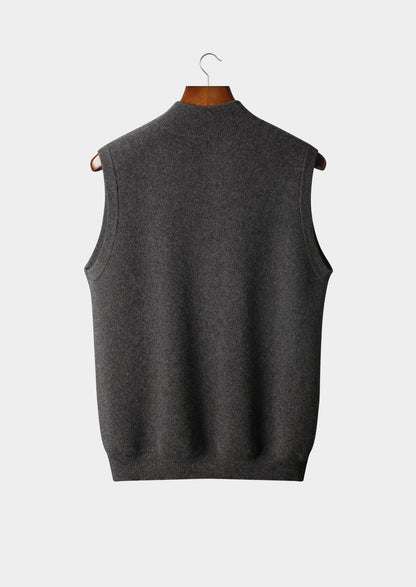 Pure Extra-Fine Merino Wool Zipper Vest