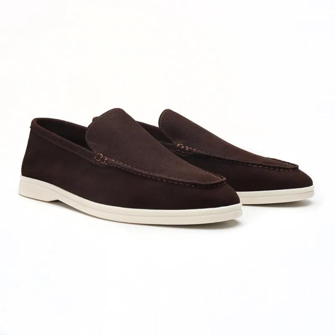 LORMIER Cowhide Leather Loafers