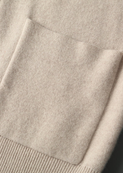 Pure Extra-Fine Merino Wool Essential Zip Cardigan
