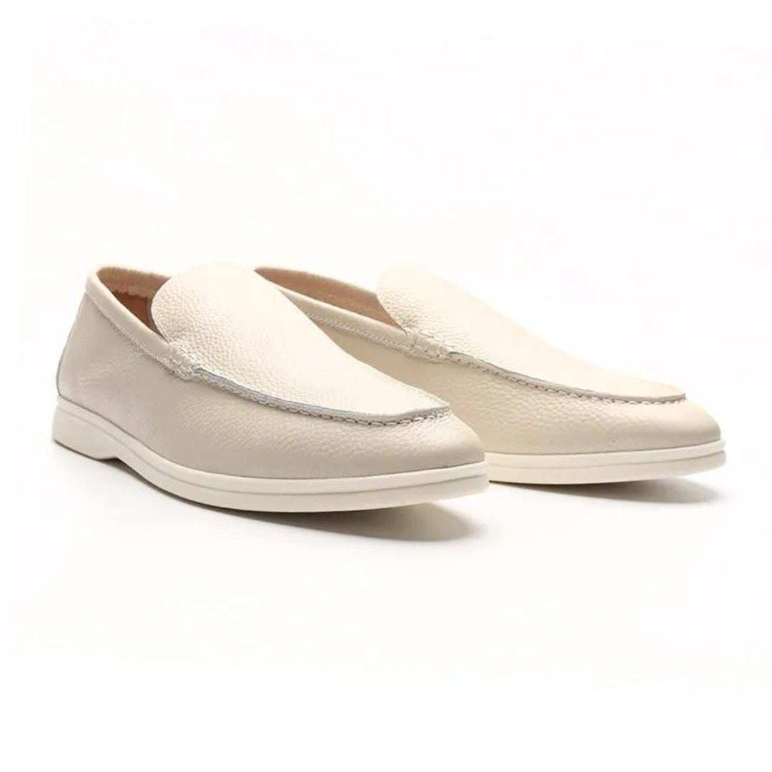 LORMIER Cowhide Leather Loafers