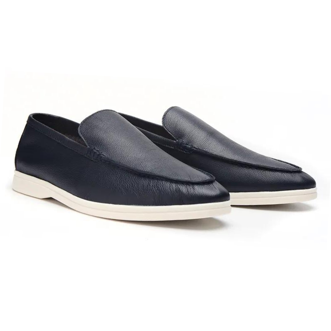 LORMIER Cowhide Leather Loafers