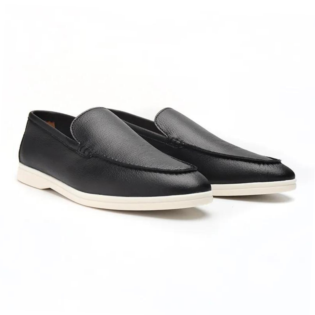 LORMIER Cowhide Leather Loafers