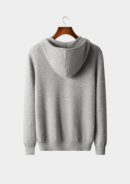 Premium Cashmere Half-Zip Hoodie