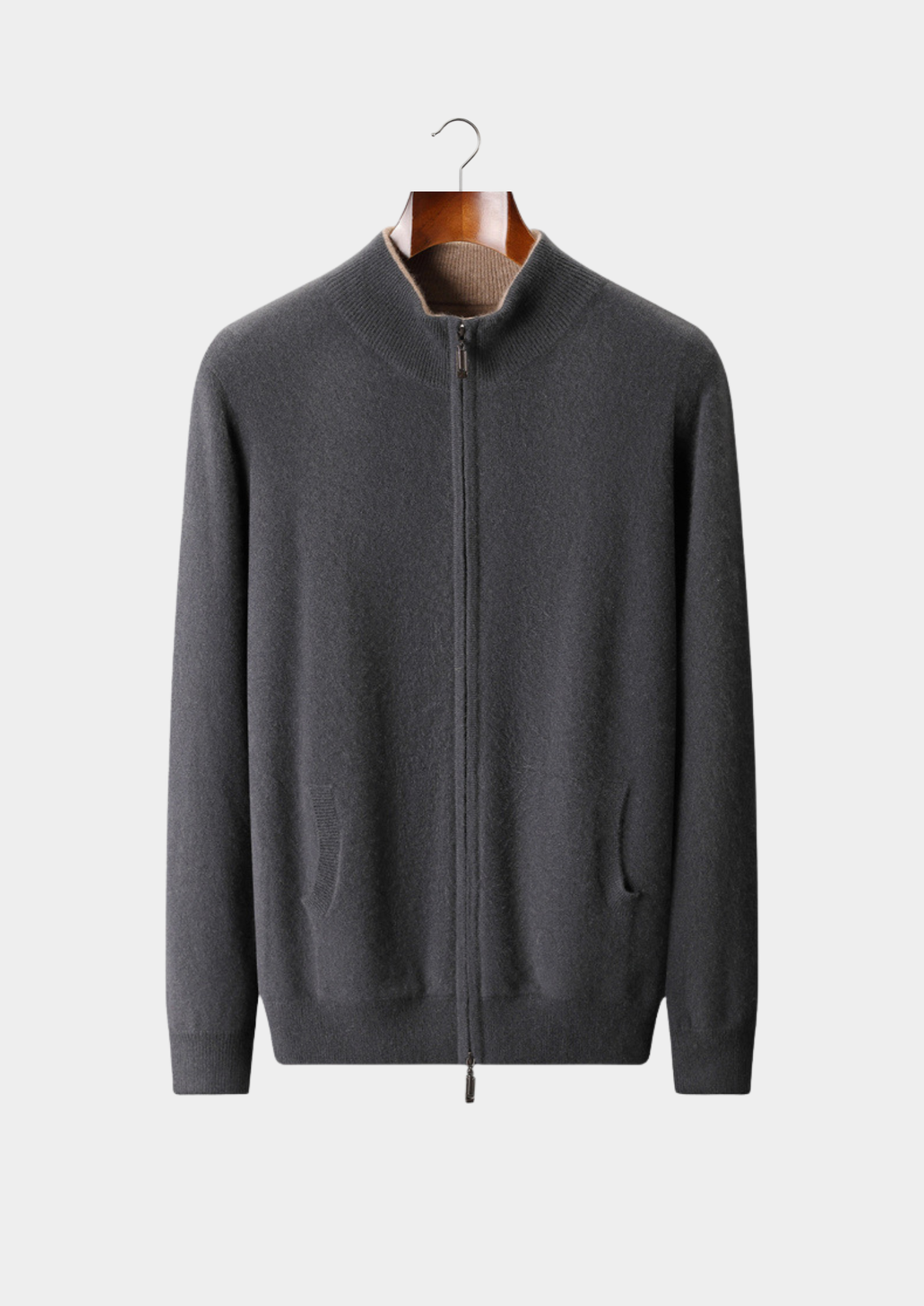 Pure Cashmere Dual Zip Cardigan