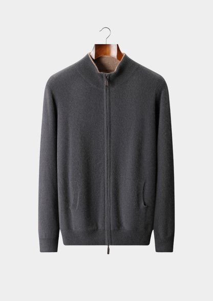 Pure Cashmere Dual Zip Cardigan