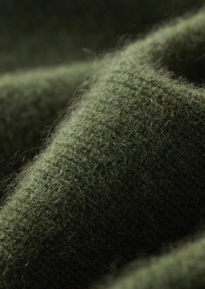 Pure Cashmere Ribbed Half Zip