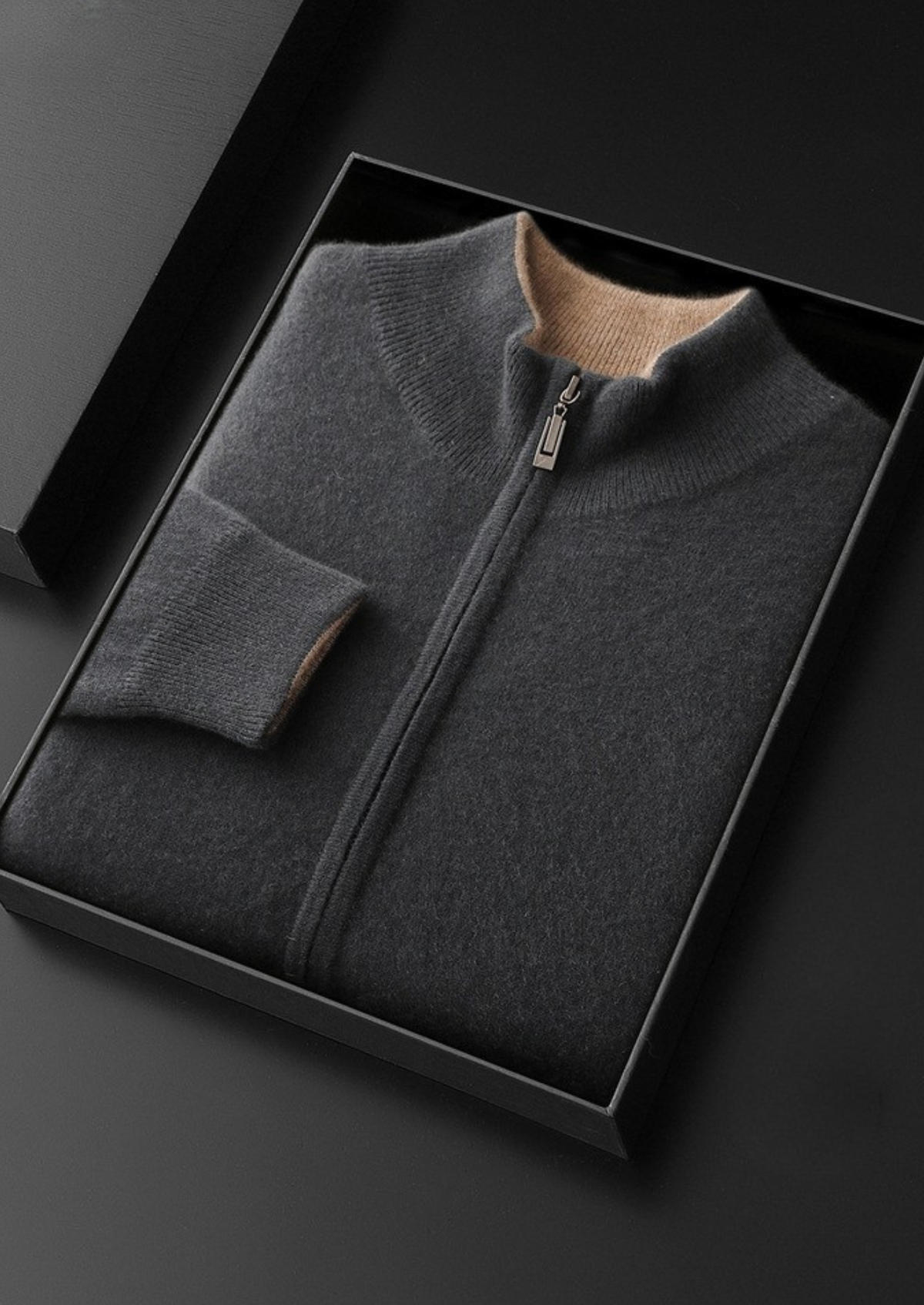 Pure Cashmere Dual Zip Cardigan