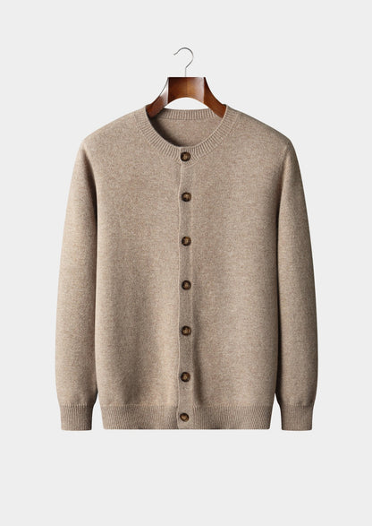 Pure Extra-Fine Merino Wool Classic Button Cardigan
