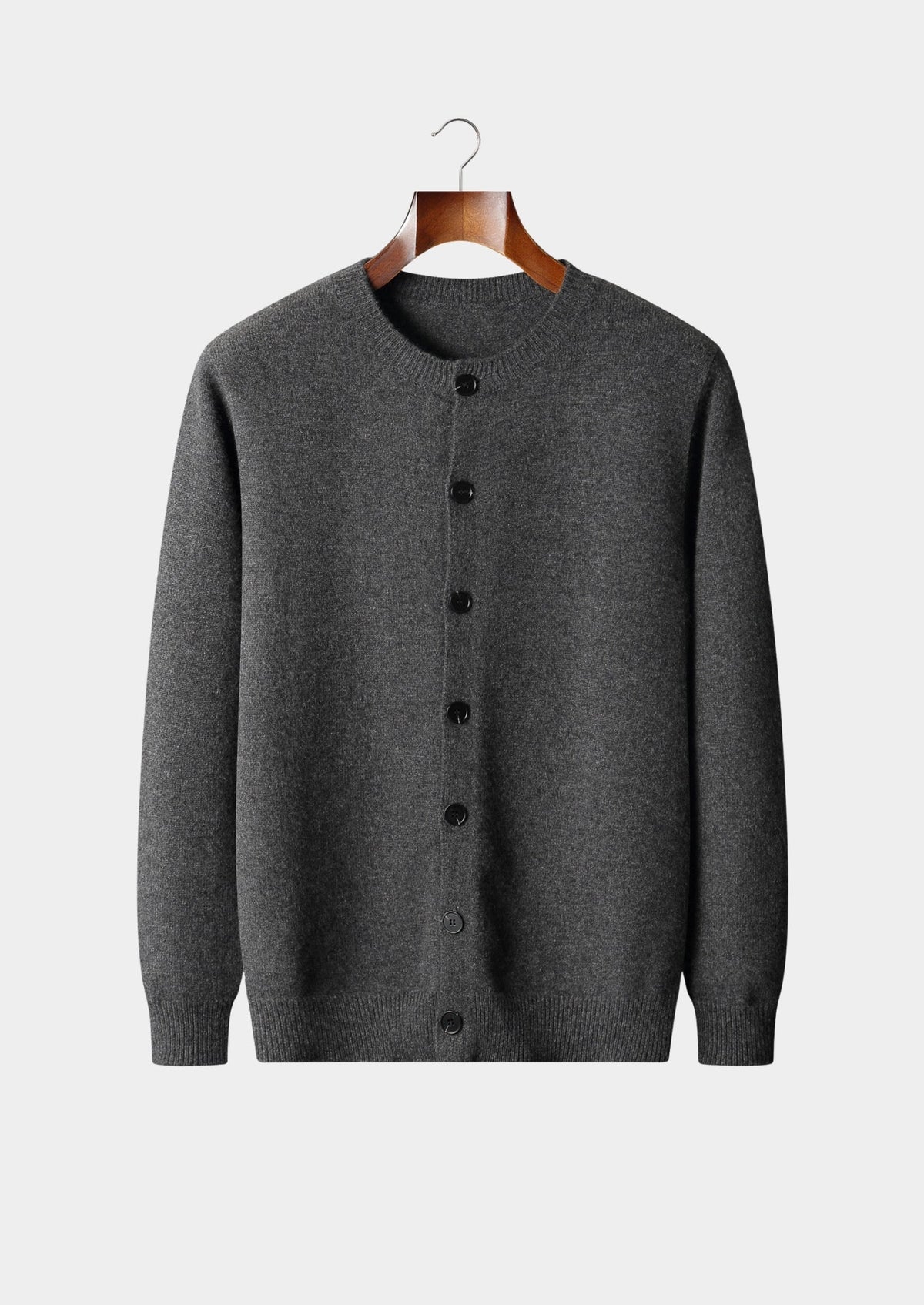 Pure Extra-Fine Merino Wool Classic Button Cardigan