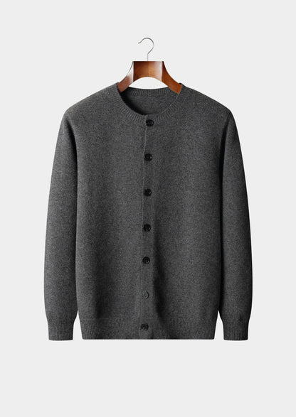 Pure Extra-Fine Merino Wool Classic Button Cardigan
