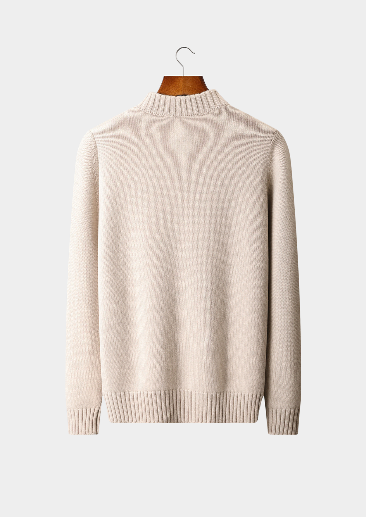 Pure Cashmere Half Zip Sweater