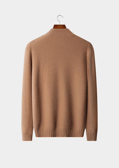 Pure Cashmere Ribbed Zip Cardigan