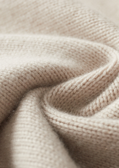 Pure Cashmere Half Zip Sweater