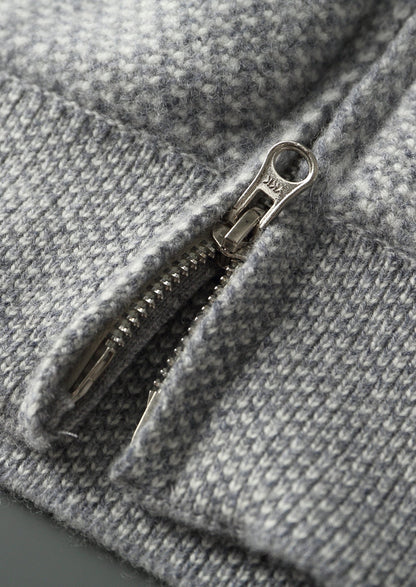Pure Extra-Fine Merino Wool Jaquard Hoodie