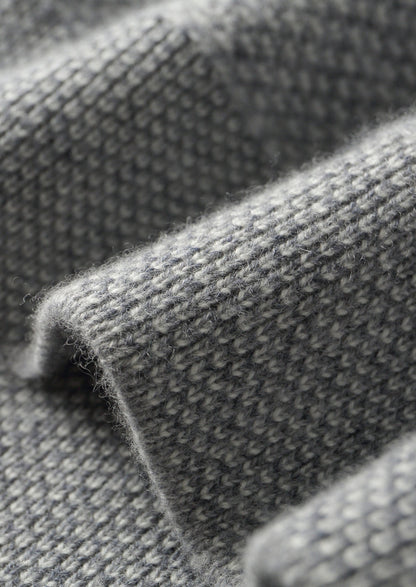 Pure Extra-Fine Merino Wool Jaquard Hoodie
