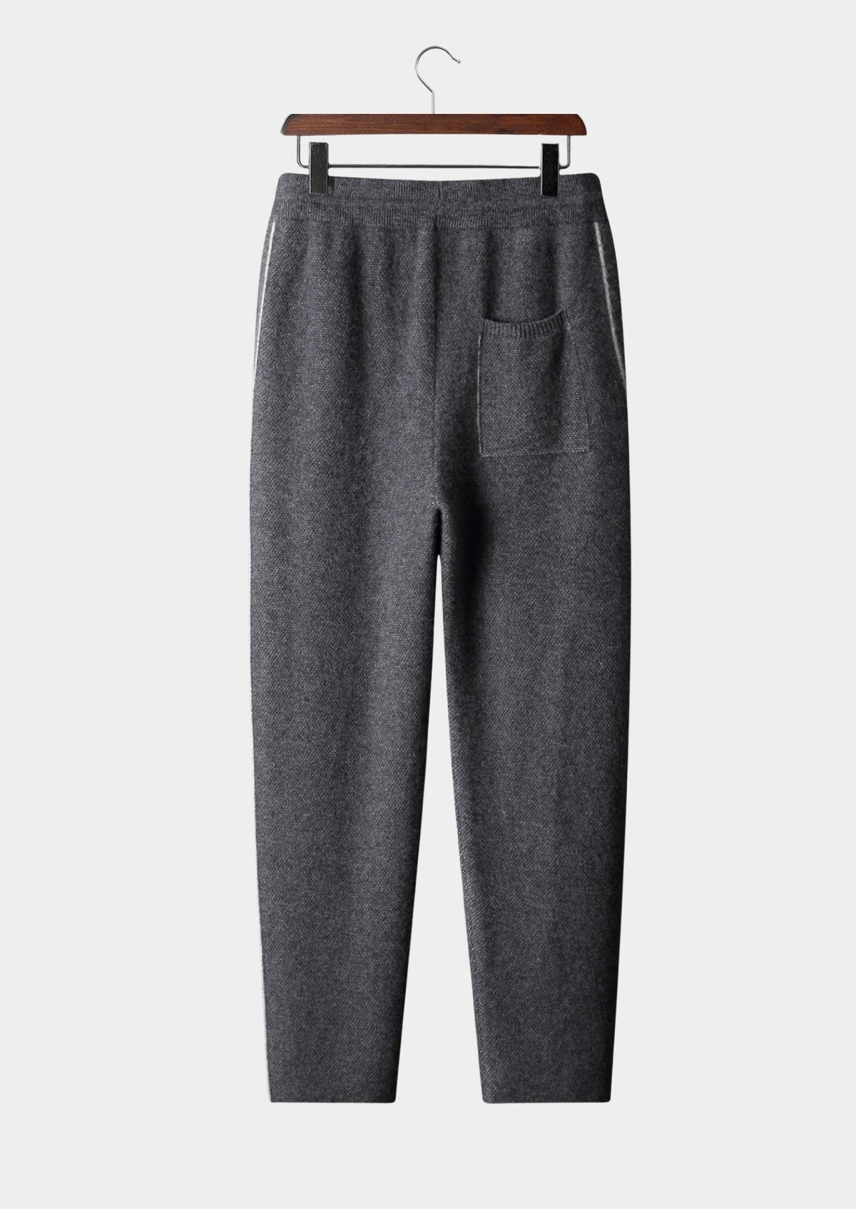 Pure Extra-Fine Merino Wool Jaquard Knit Trousers