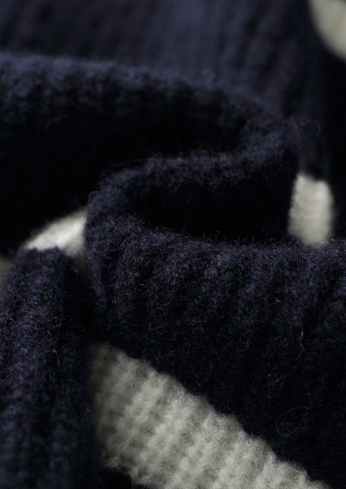 Pure Extra-Fine Merino Wool Striped Half-Zip Sweater