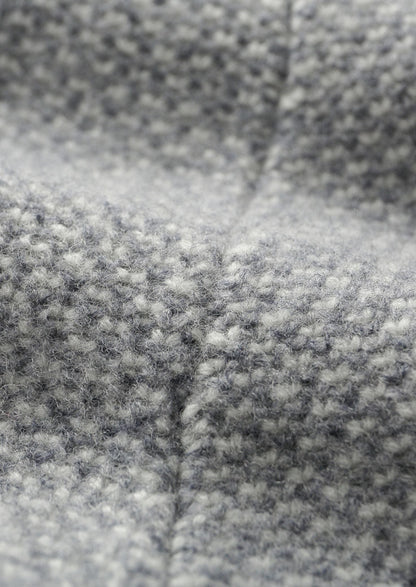 Pure Extra-Fine Merino Wool Light Gray Jaquard Set