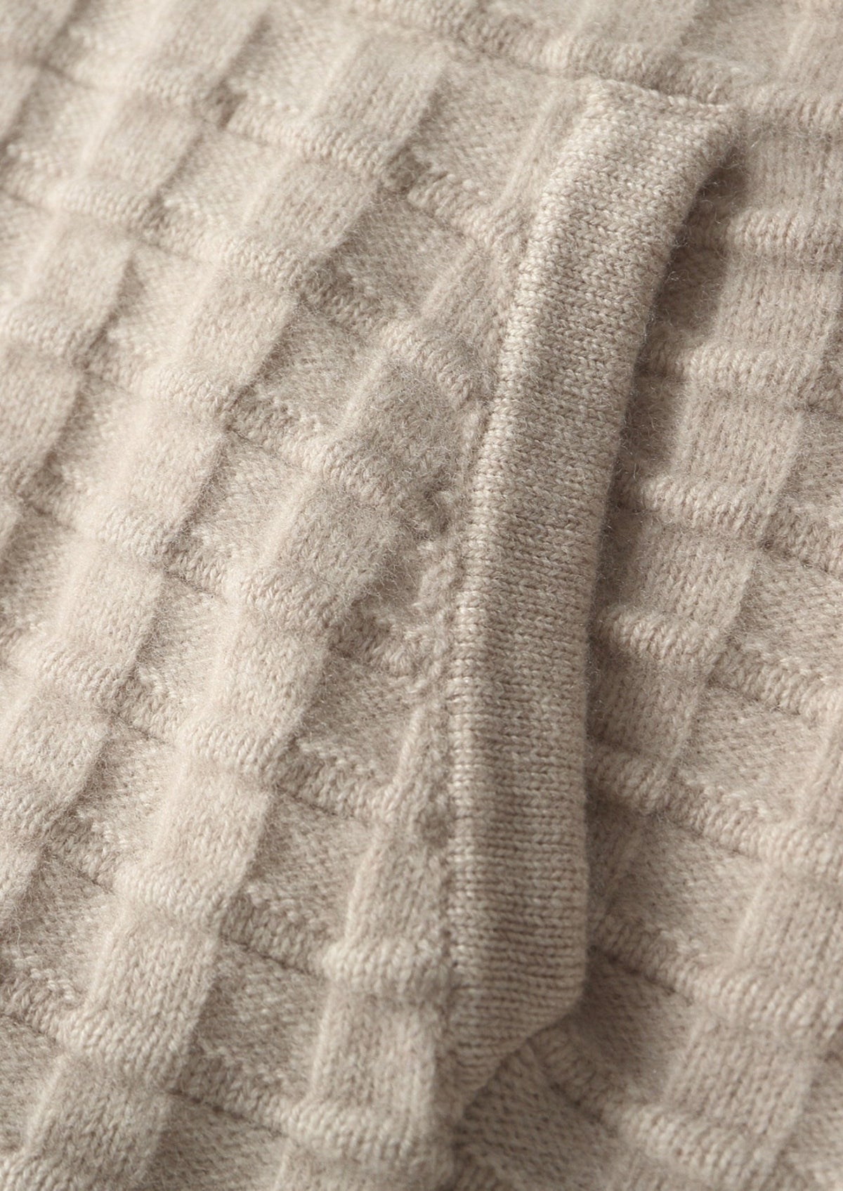 Pure Extra-Fine Merino Wool Textured Hoodie