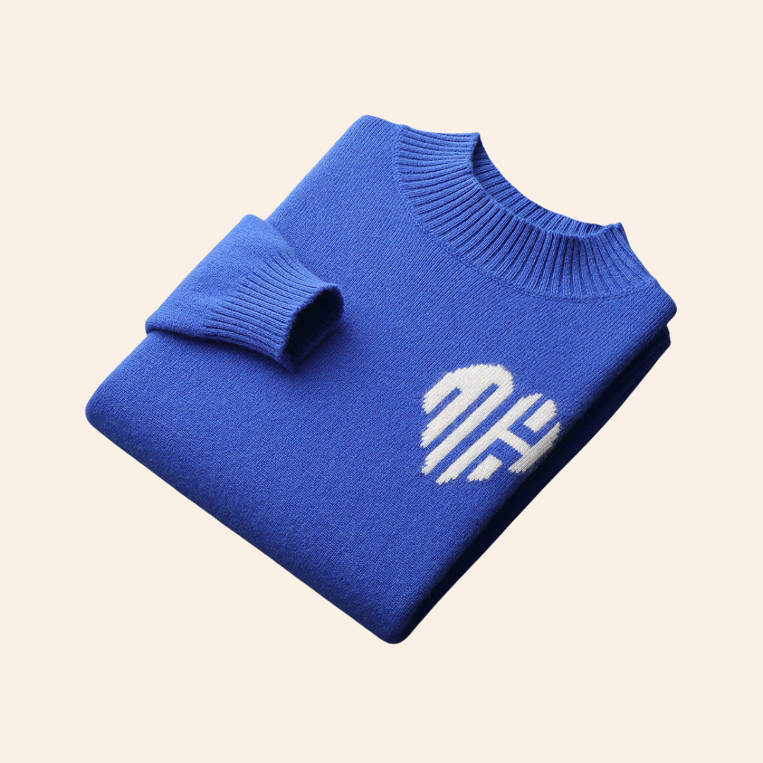 100% CASHMERE HEART SWEATER