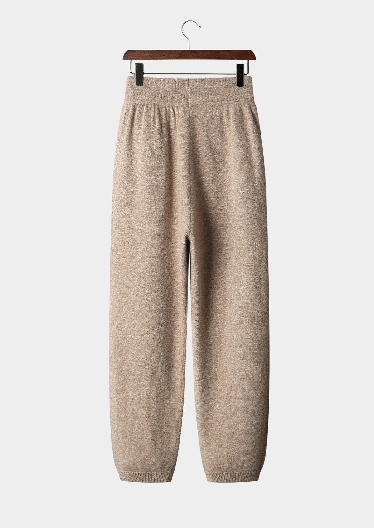 Pure Extra-Fine Merino Wool Drawstring Trousers