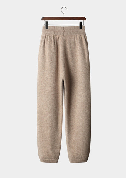 Pure Extra-Fine Merino Wool Drawstring Trousers