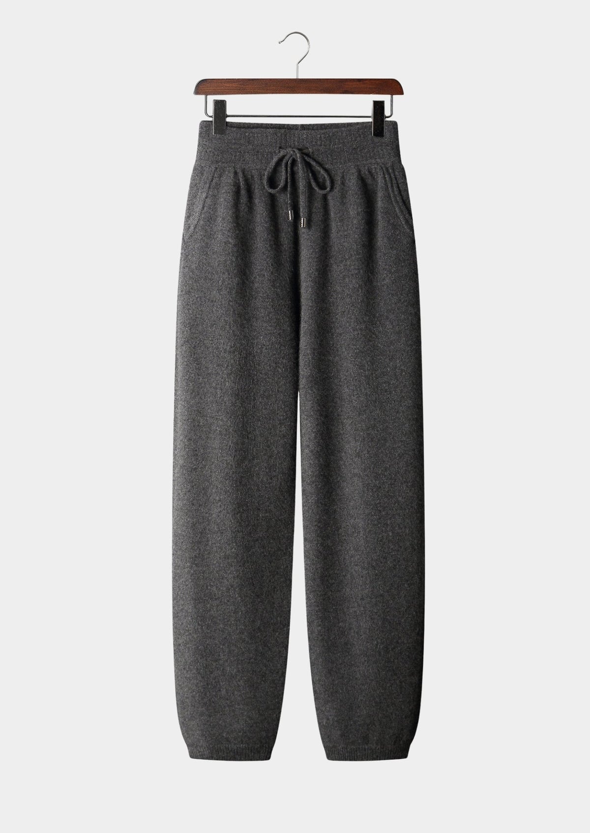 Pure Extra-Fine Merino Wool Drawstring Trousers