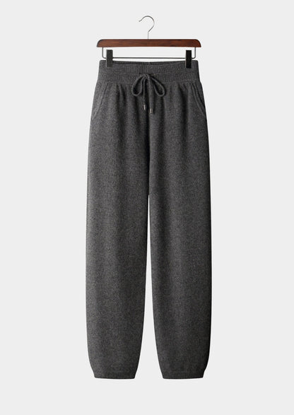 Pure Extra-Fine Merino Wool Drawstring Trousers