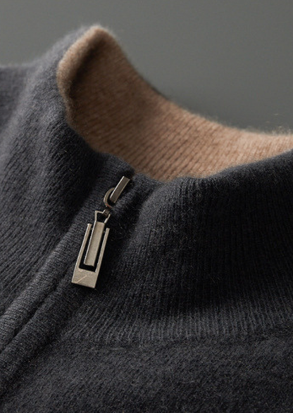 Pure Cashmere Dual Zip Cardigan