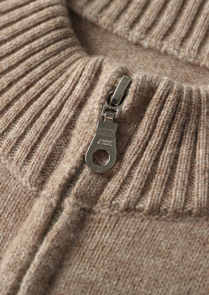 Pure Extra-Fine Merino Wool Dual Zip Cardigan