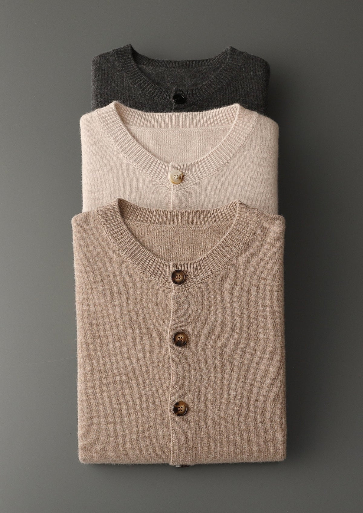 Pure Extra-Fine Merino Wool Classic Button Cardigan