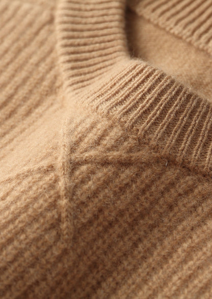 Pure Extra-Fine Merino Wool Ribbed Crewneck Sweater