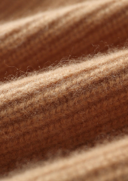 Pure Extra-Fine Merino Wool Ribbed Crewneck Sweater