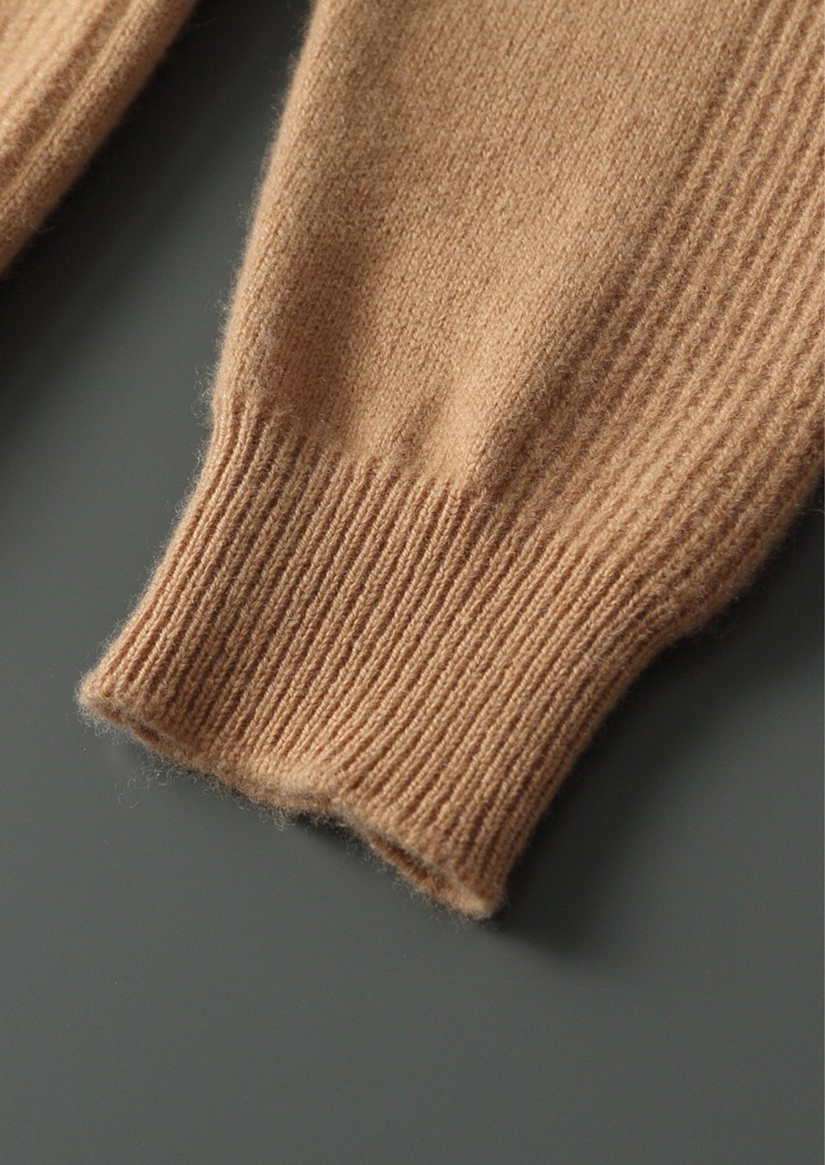 Pure Extra-Fine Merino Wool Ribbed Crewneck Sweater
