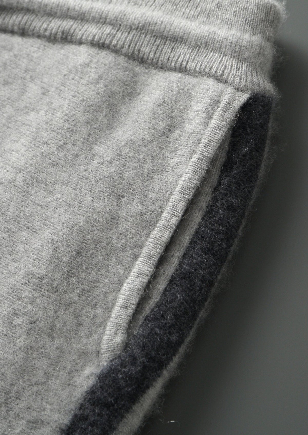 Pure Extra-Fine Merino Wool Striped Leisure Trousers