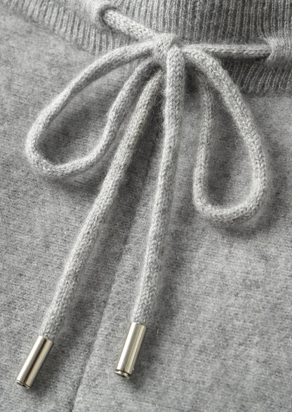 Pure Extra-Fine Merino Wool Striped Leisure Trousers