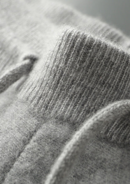 Pure Extra-Fine Merino Wool Striped Leisure Trousers