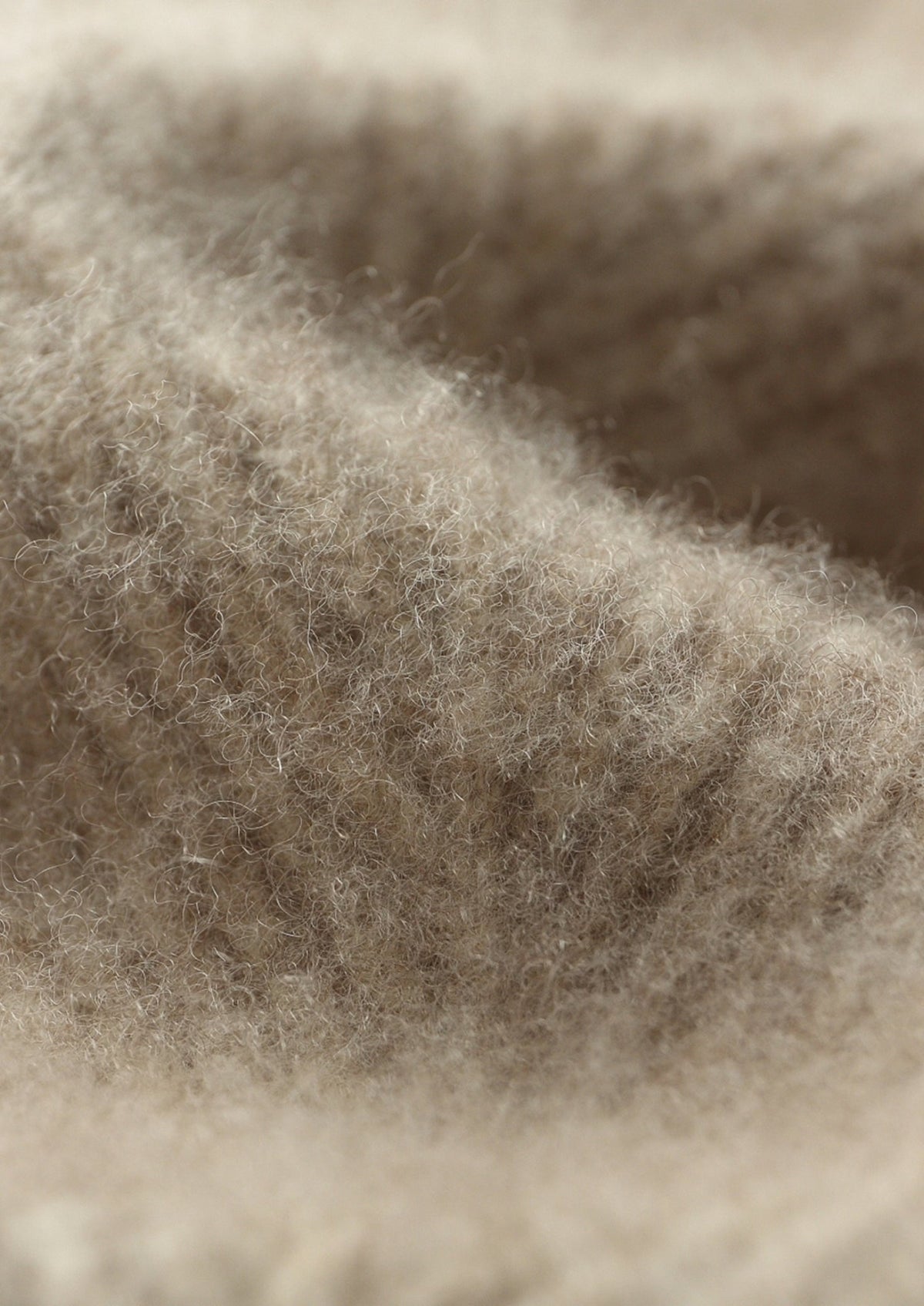 Pure Extra-Fine Merino Wool Herringbone Quarter Zip Sweater