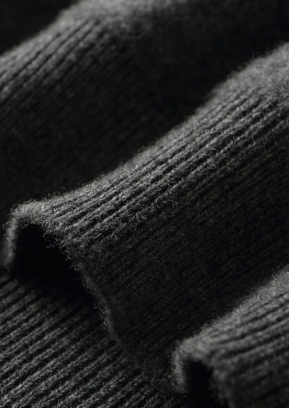 Pure Extra-Fine Merino Wool Contrast Zip Polo