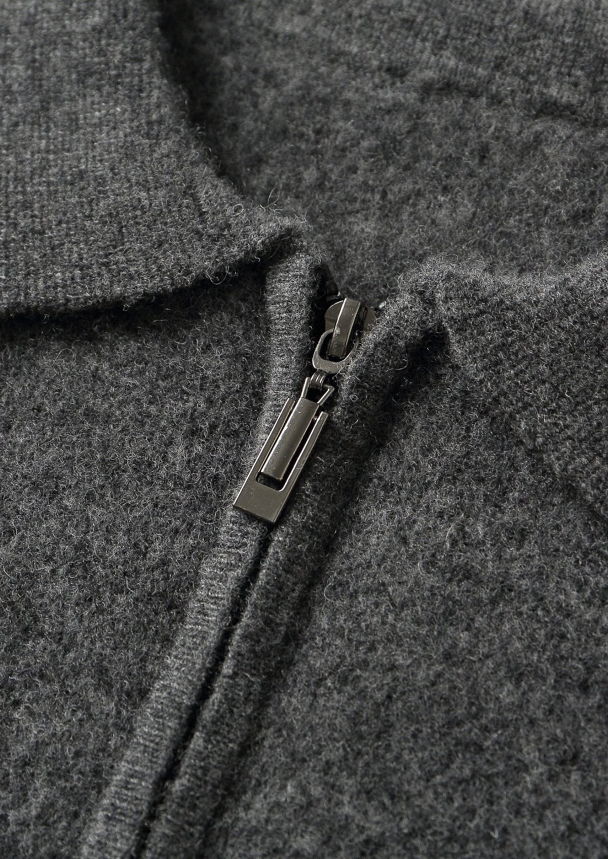 Pure Extra-Fine Merino Wool Contrast Zip Polo
