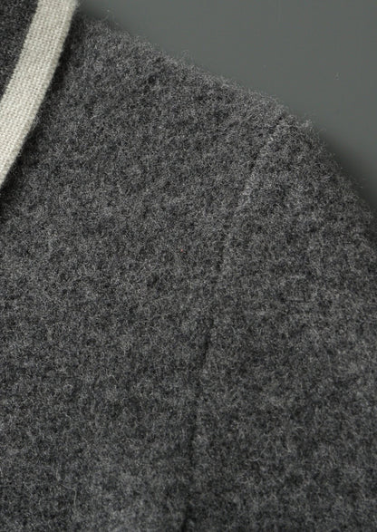 Pure Extra-Fine Merino Wool Contrast Zip Polo