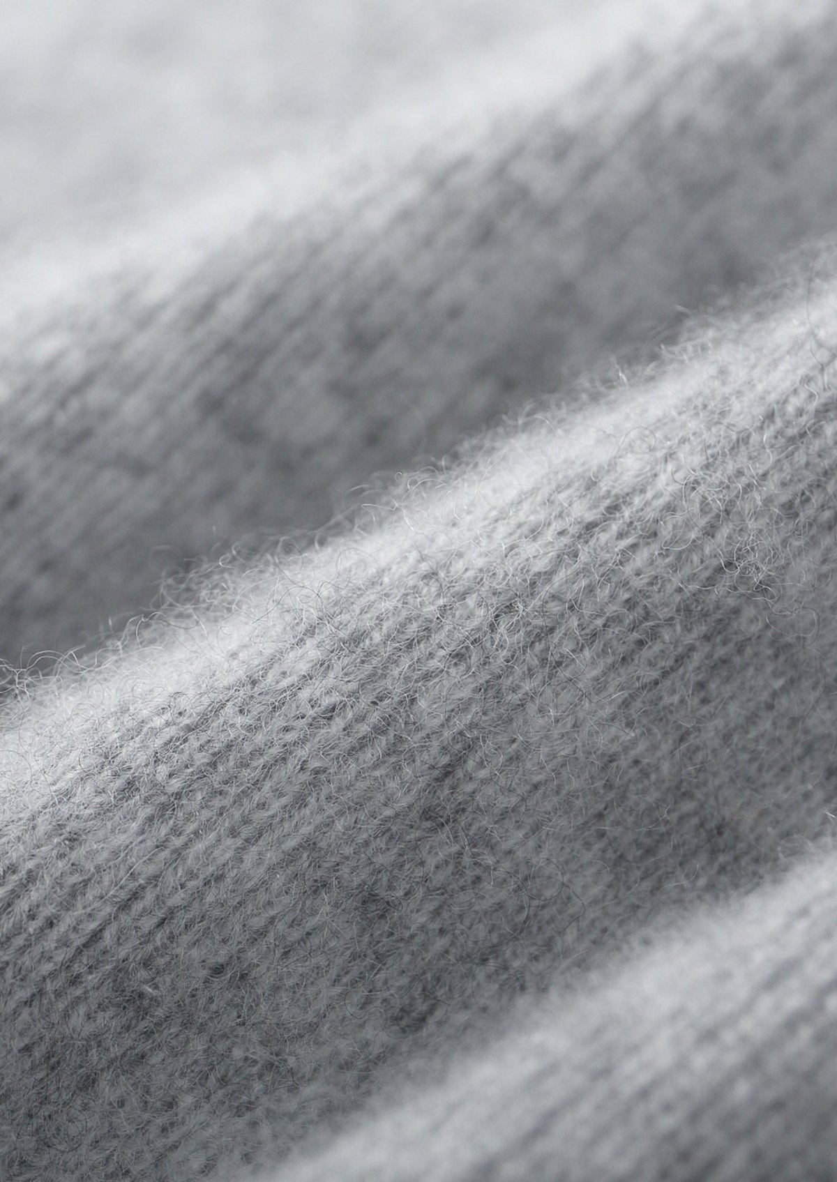 Pure Extra-Fine Merino Wool Two-Tone Funnel Neck Cardigan
