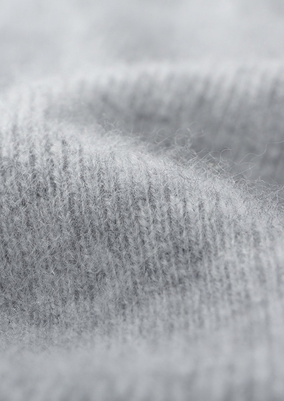 Pure Extra-Fine Merino Wool Two-Tone Funnel Neck Cardigan