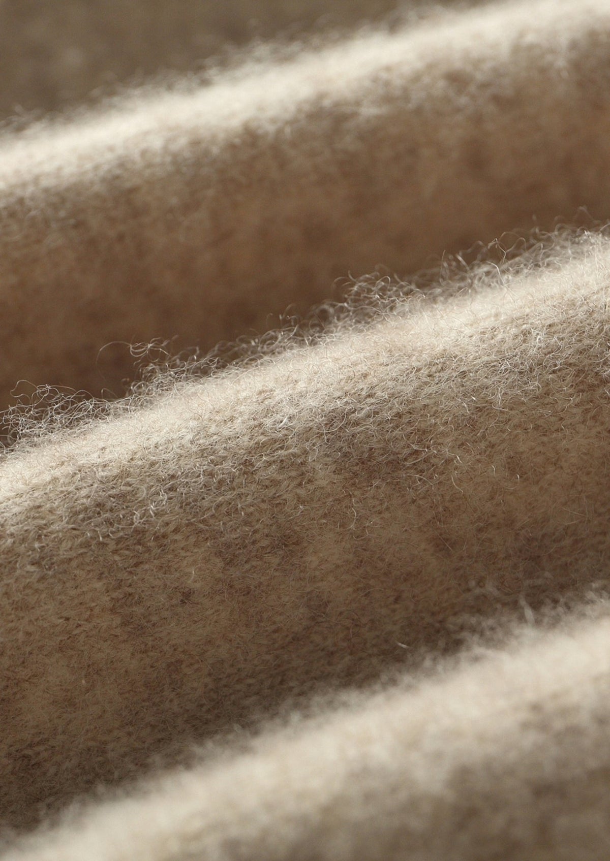 Pure Extra-Fine Merino Wool Two-Tone Leisure Hoodie