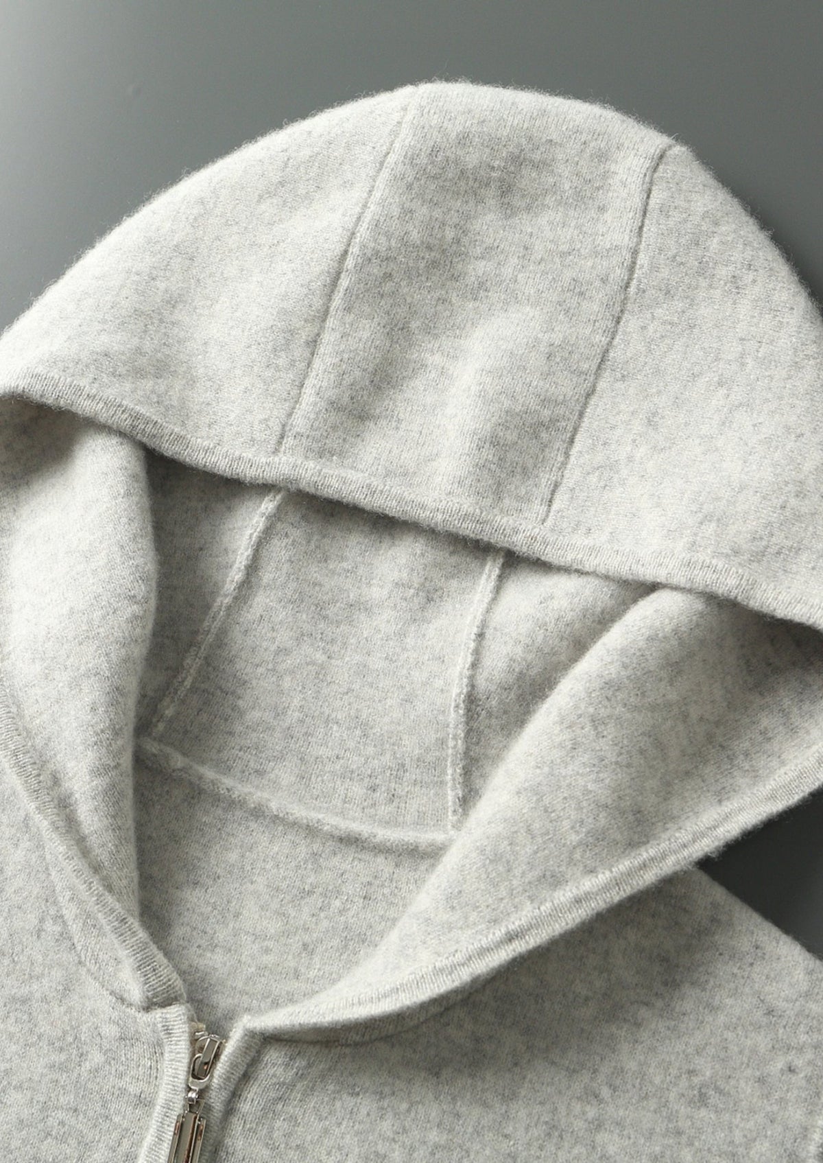 Pure Extra-Fine Merino Wool Hooded Zipper Vest