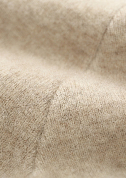 Pure Extra-Fine Merino Wool Textured Zip Cardigan