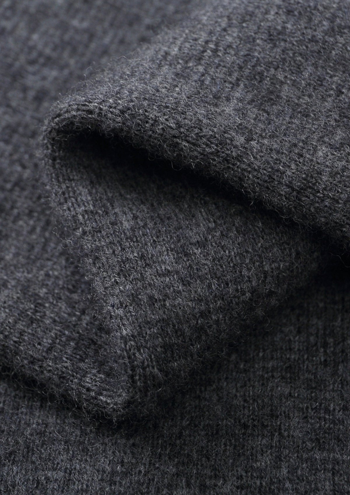 Pure Extra-Fine Merino Wool Two-Tone Zipper Hoodie