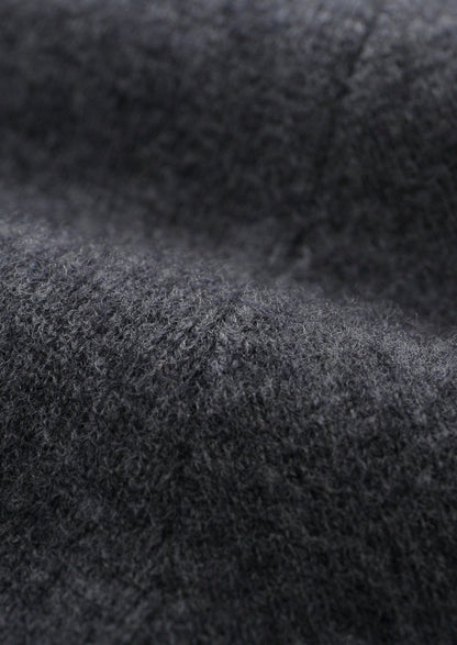 Pure Extra-Fine Merino Wool Contrast Zipper Hoodie