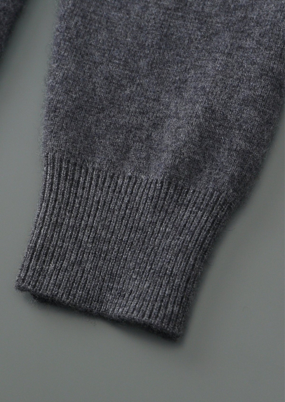 Pure Extra-Fine Merino Wool Contrast Zipper Hoodie