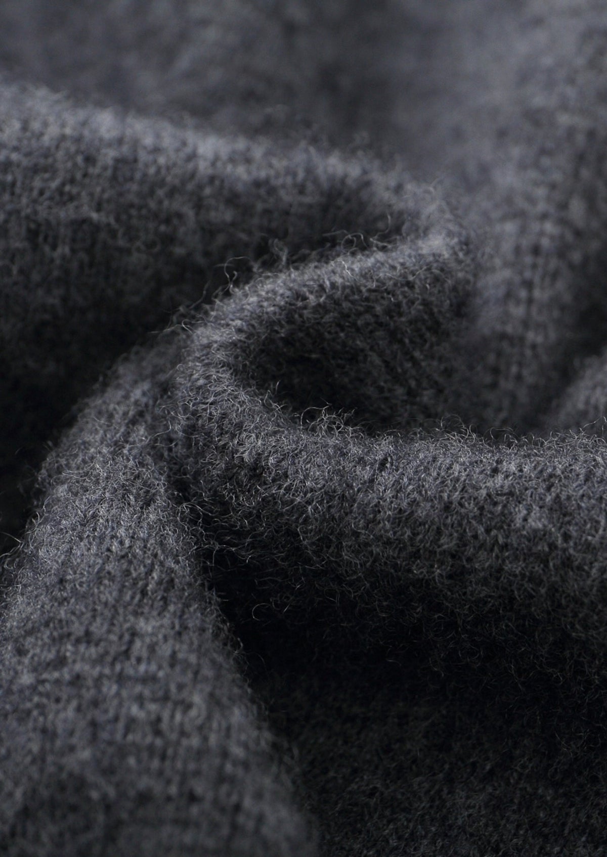 Pure Extra-Fine Merino Wool Two-Tone Zipper Hoodie